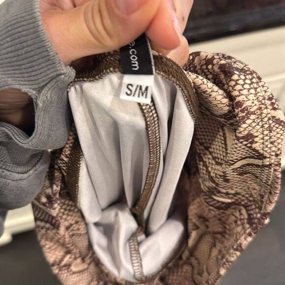 Onzie Brown and Tan Snakeskin Leggings - Picture 7 of 7